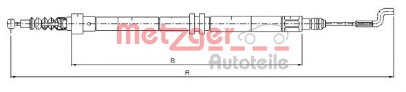 Трос ручника METZGER 10.7392