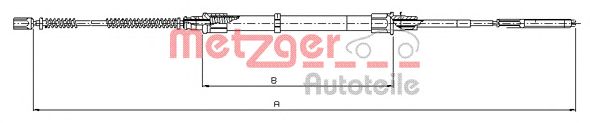 Трос ручника METZGER 10.7493