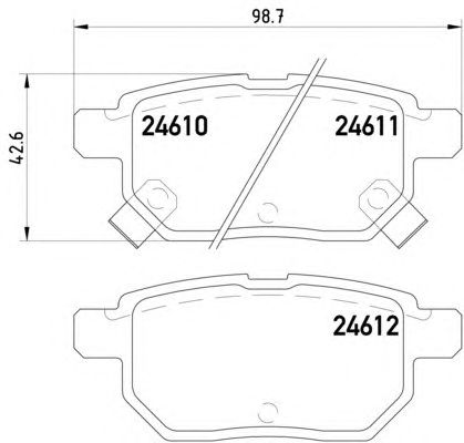 Гальмівні колодки HELLA 8DB 355 013-581