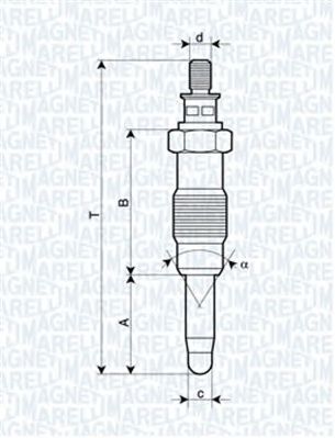 Свеча накала MAGNETI MARELLI 062583003304