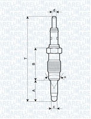 Свеча накала MAGNETI MARELLI 062900011304