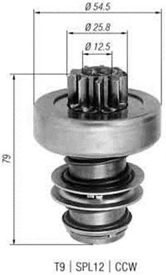 Бендикс стартера MAGNETI MARELLI 940113020269