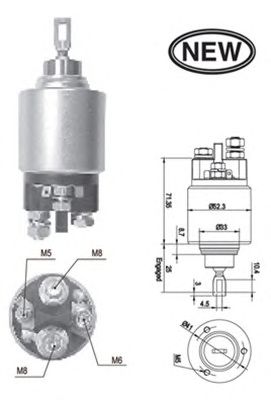 Втягивающее реле MAGNETI MARELLI 940113050555