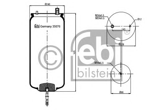 Пневмоподушка подвески FEBI BILSTEIN 35676