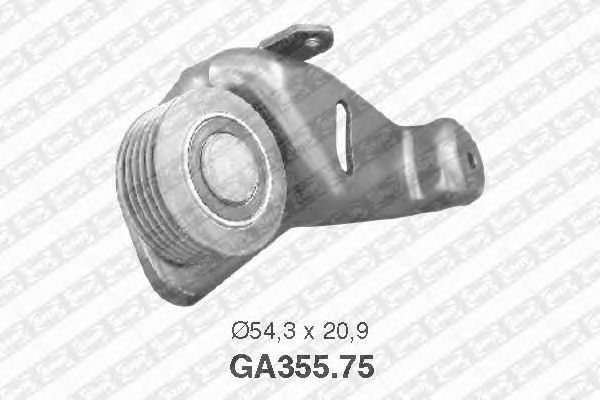 Натяжной ролик поликлинового ремня SNR GA355.75