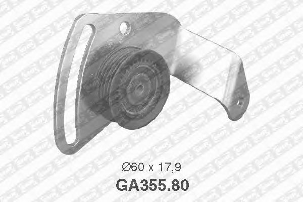Натяжной ролик поликлинового ремня SNR GA355.80