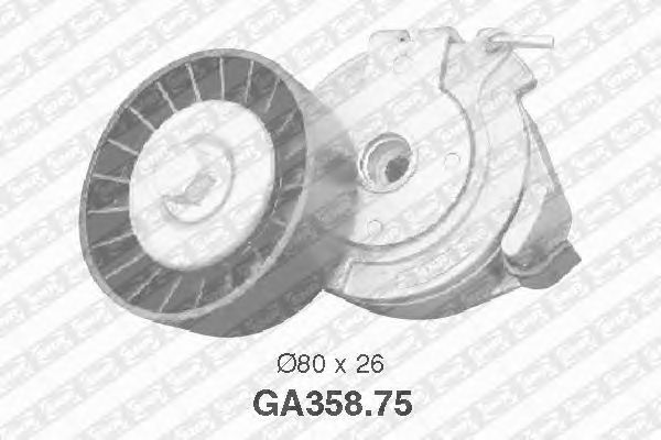 Натяжной ролик поликлинового ремня SNR GA358.75