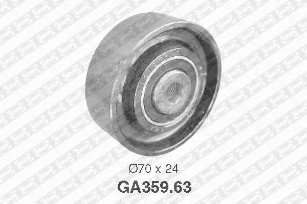 Направляющий / паразитный ролик поликлинового ремня SNR GA359.63
