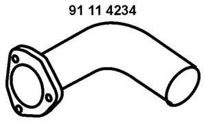 Труба выхлопного газа EBERSPACHER 91 11 4234
