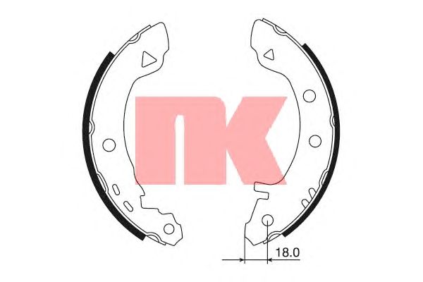 Тормозные колодки NK 2710523
