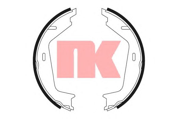 Тормозные колодки ручника NK 2748578