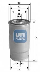 Топливный фильтр UFI 24.379.01