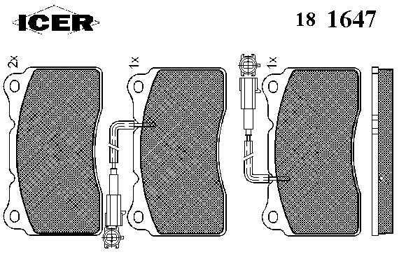 Тормозные колодки ICER 181647