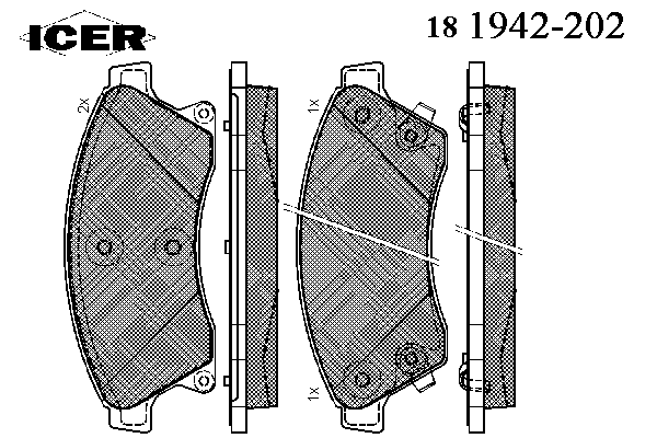 Тормозные колодки ICER 181942-202