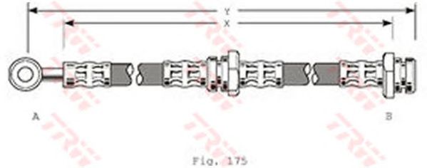 Тормозной шланг TRW PHD215