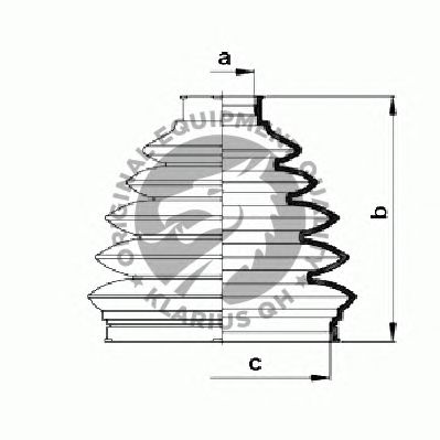 Комплект пыльника ШРУСа QH International QJB876