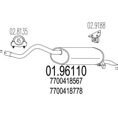 Глушник MTS 01.96110
