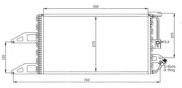 Радіатор кондиціонера NRF 35489