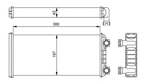 Радіатор опалення NRF 54244