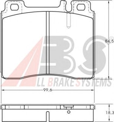 Тормозные колодки A.B.S. 36825