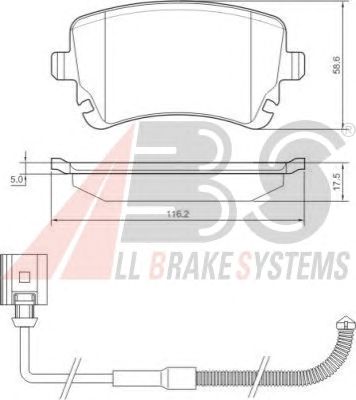 Тормозные колодки A.B.S. 37368