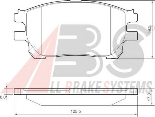 Тормозные колодки A.B.S. 37421