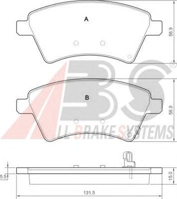 Тормозные колодки A.B.S. 37532