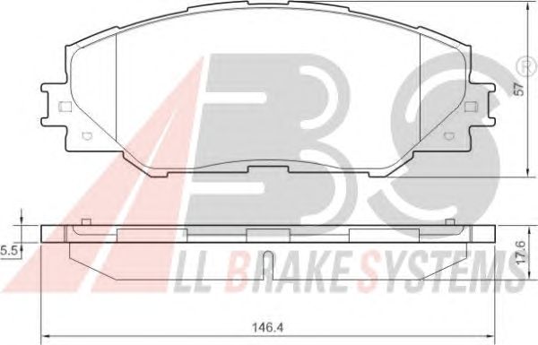Тормозные колодки A.B.S. 37543