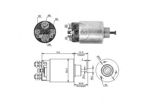 Втягивающее реле ERA ZM1860