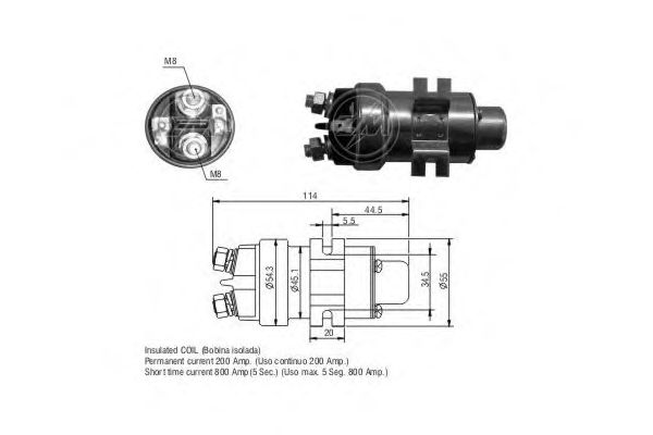 Втягивающее реле ERA ZM404