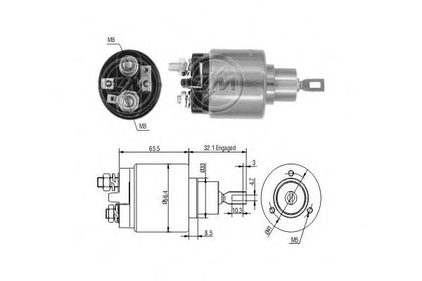 Втягивающее реле ERA ZM573C