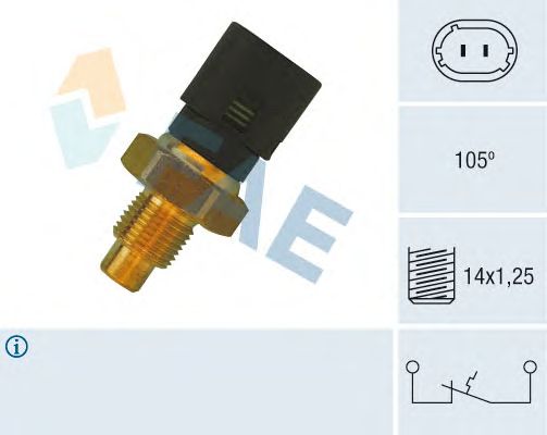 Датчик температуры охлаждающей жидкости FAE 35890