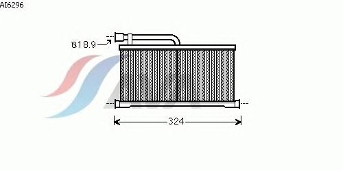 Радиатор отопителя AVA QUALITY COOLING AI6296