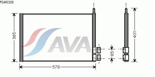 Радиатор кондиционера AVA QUALITY COOLING FDA5328