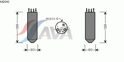 Осушувач кондиціонера AVA QUALITY COOLING KAD042