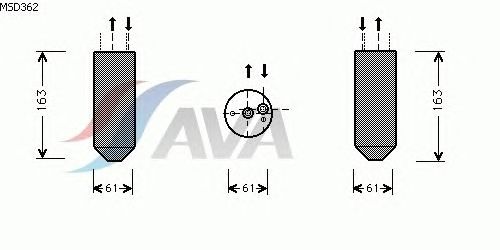 Осушувач кондиціонера AVA QUALITY COOLING MSD362