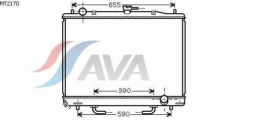 Радиатор, охлаждение двигателя AVA QUALITY COOLING MT2170