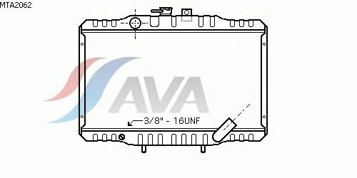 Радиатор, охлаждение двигателя AVA QUALITY COOLING MTA2062