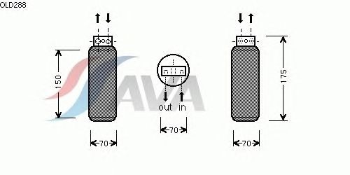Осушувач кондиціонера AVA QUALITY COOLING OLD288