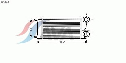 Интеркулер AVA QUALITY COOLING PE4332