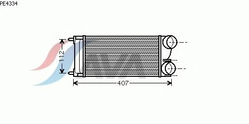 Интеркулер AVA QUALITY COOLING PE4334