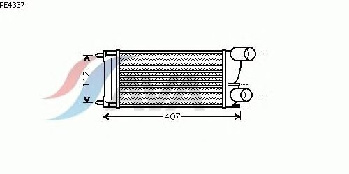 Интеркулер AVA QUALITY COOLING PE4337