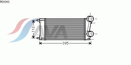 Интеркулер AVA QUALITY COOLING PE4343