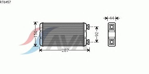 Радиатор отопителя AVA QUALITY COOLING RT6457