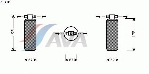 Осушувач кондиціонера AVA QUALITY COOLING RTD015