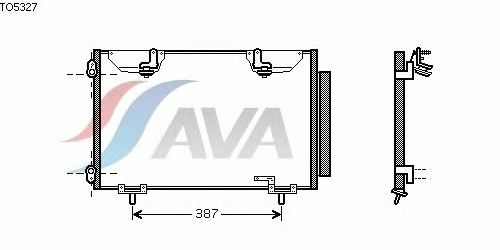 Радиатор кондиционера AVA QUALITY COOLING TO5327
