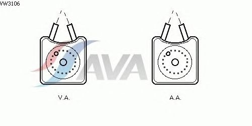 Масляний радіатор AVA QUALITY COOLING VW3106