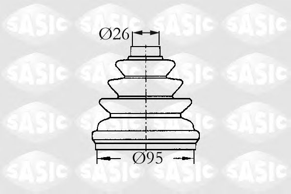 Комплект пыльника ШРУСа SASIC 2933953