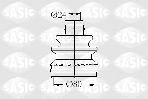 Комплект пыльника ШРУСа SASIC 4003448
