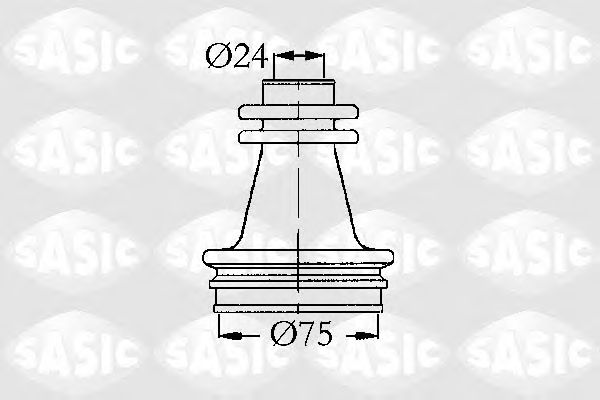 Комплект пыльника ШРУСа SASIC 4003416